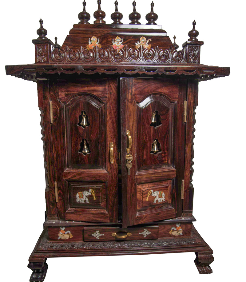 RW 72" x 36" x 24" Wood Temple Cabinet - With door