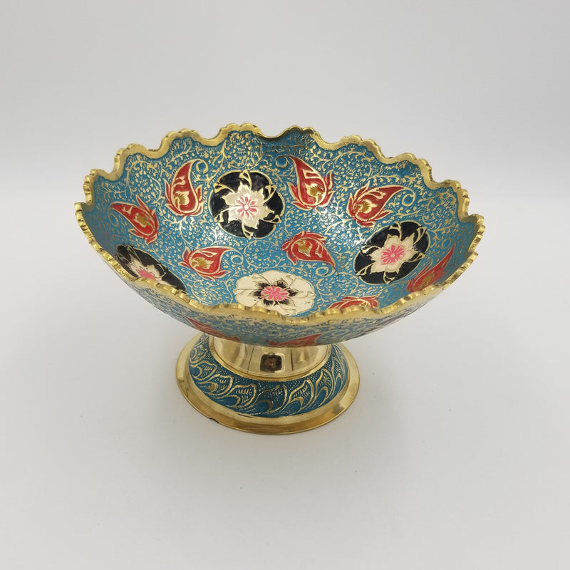 Brass Fruit Bowl T/W 8" MIna