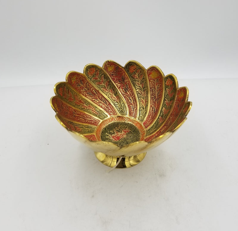 8" Brass Bowl Pahaldar Pandi EC