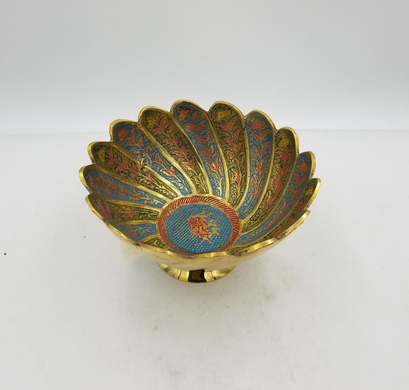 8" Brass Bowl Pahaldar Pandi EC