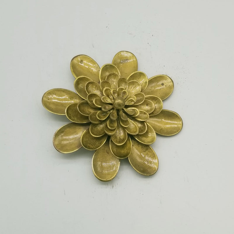 8" Wall hanging Brass floral design Wall Hanging