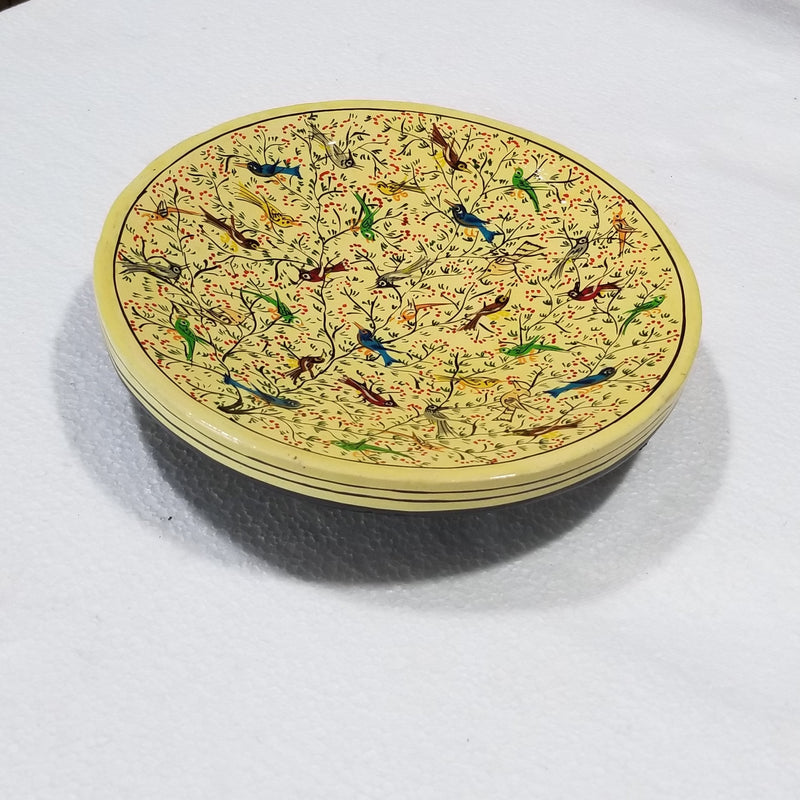 8" Diameter Papier Mache Wall Plate