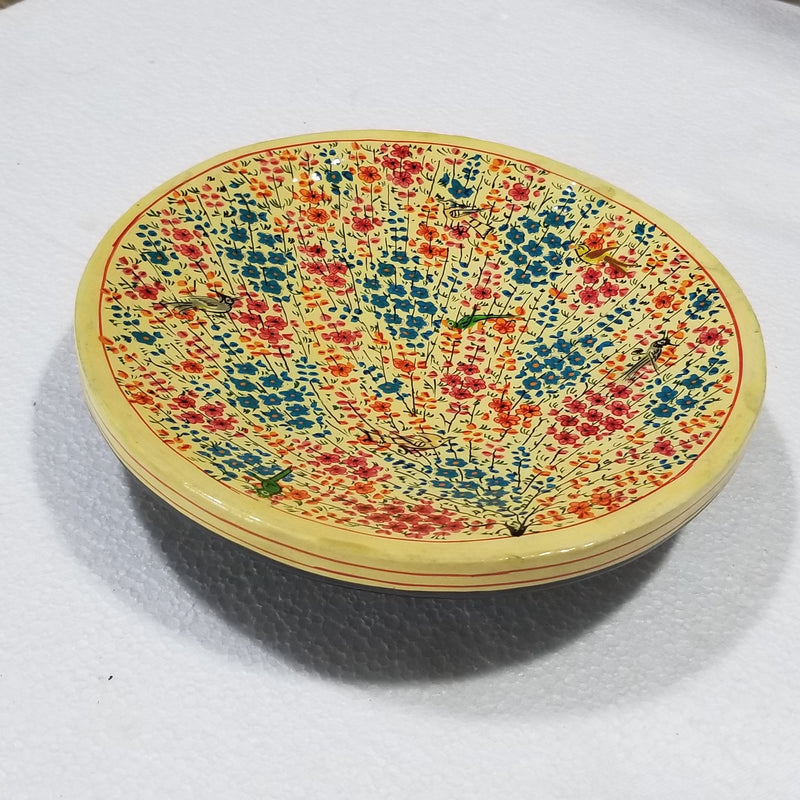 8" Diameter Papier Mache Wall Plate