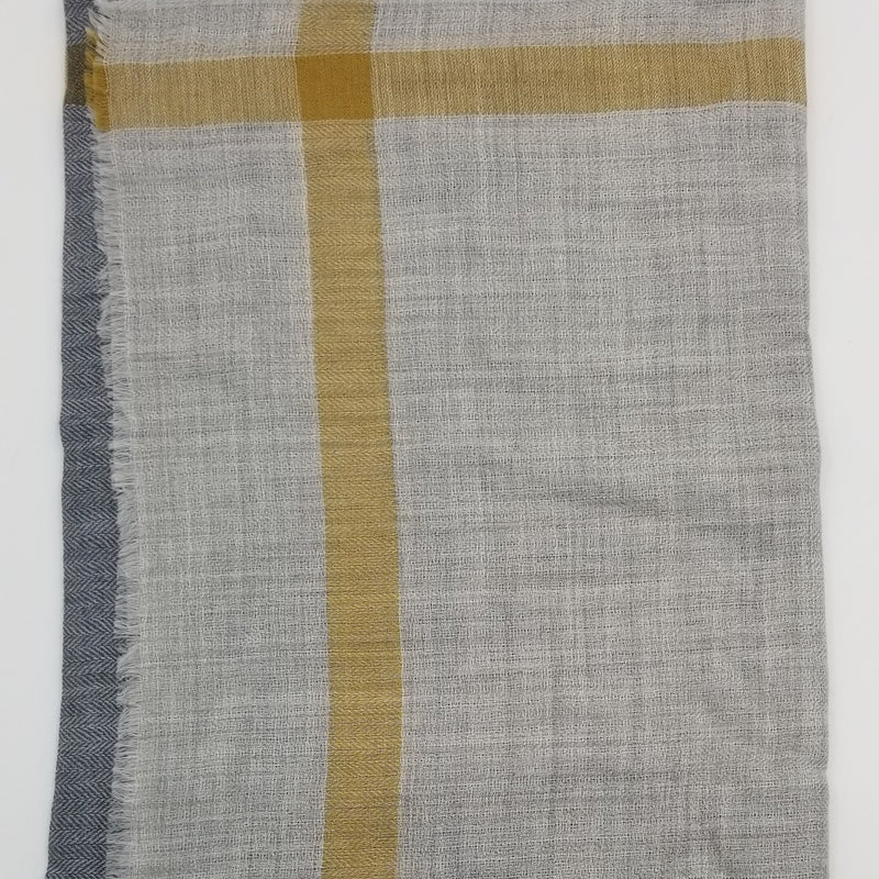 Pashmina / Cashmere Woolen Stole - 28" x 80" - Variant C