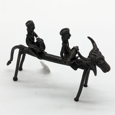 8" Tribal Brass Slim Bull with 2 riders