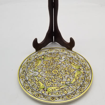 Marble 9" Plate with stand in V Box Jerken