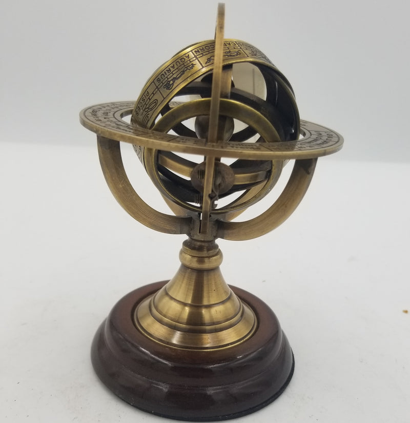 Brass Armillary 6"