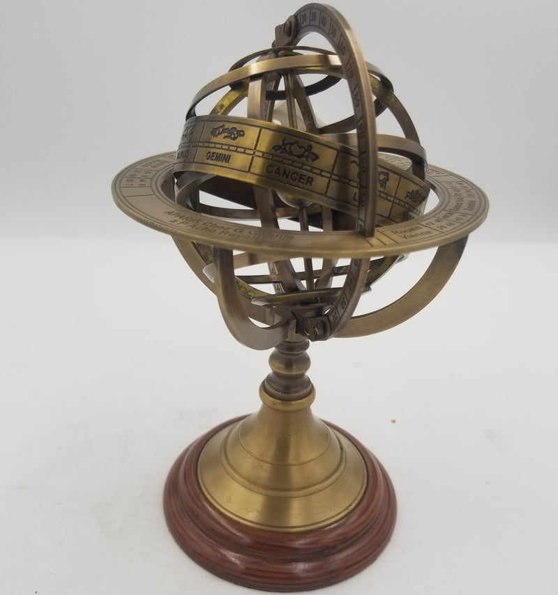 Brass Armillary 8"