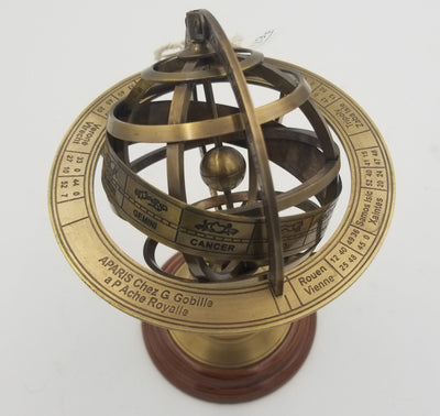 Brass Armillary 8"