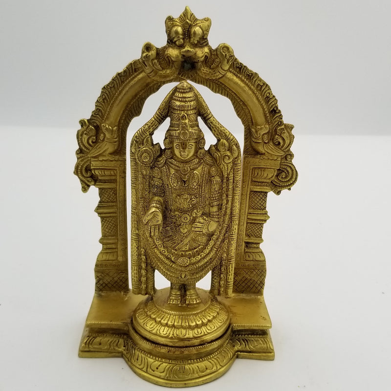 8" x 5" Brass Balaji with Arch