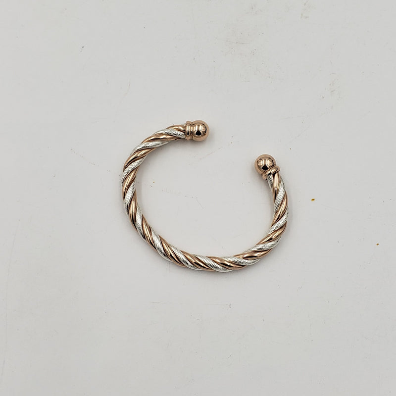 3 Tone 999 Quality Fine Silver Bangle - BG101