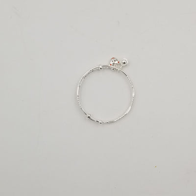 Adjustable 999 Quality Fine Silver Bangle with attractive Charms -BG106