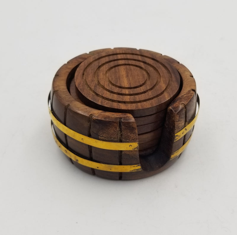 Seesham Tea Coaster - Barrel