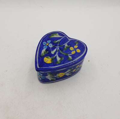 Blue Pottery Box Heart