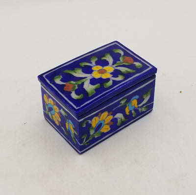 Blue Pottery Box Rectangle