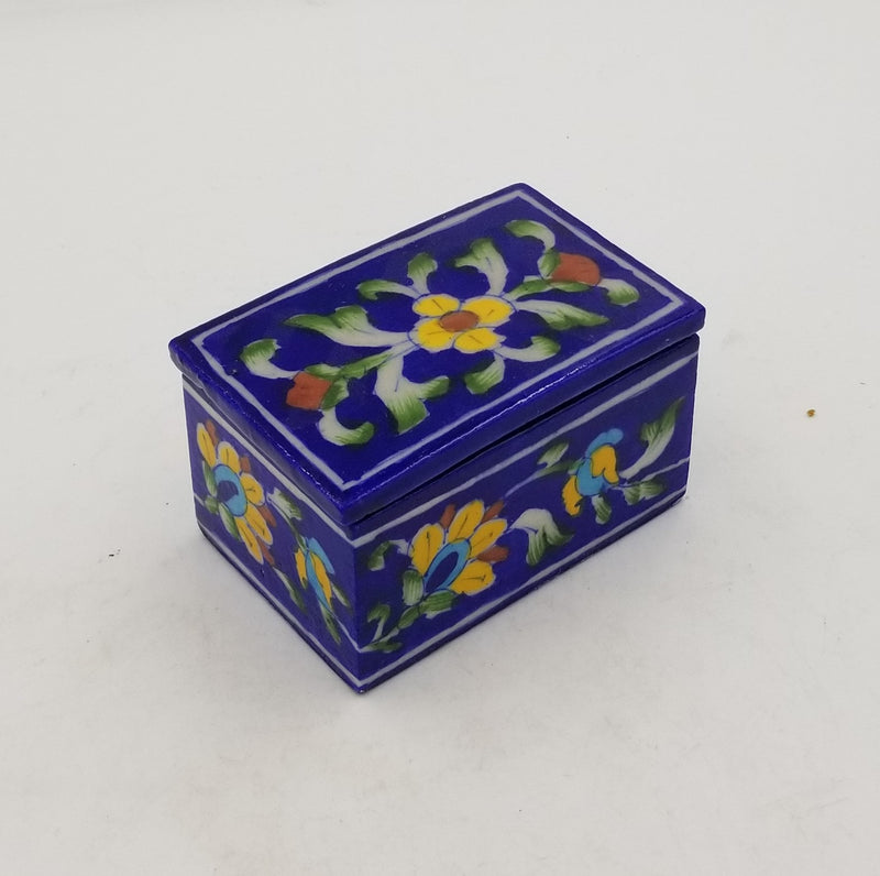 Blue Pottery Box Rectangle