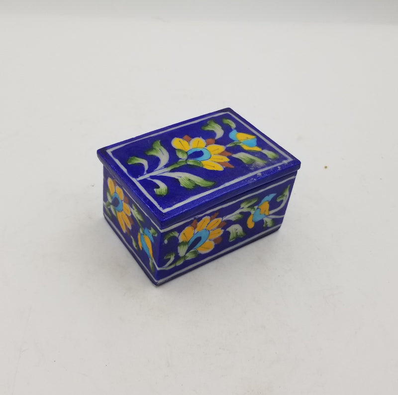 Blue Pottery Box Rectangle