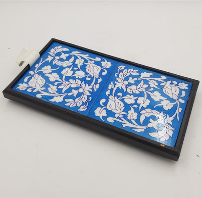 Blue Pottery Hot Plate 6" x 12"
