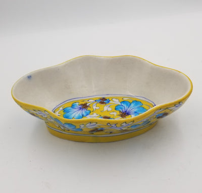 Blue Pottery Kangura Oval Pot 8"