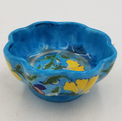 Blue Pottery Kangura Pot 5"