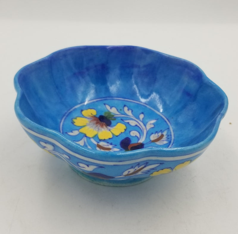 Blue Pottery Kangura Pot 6"