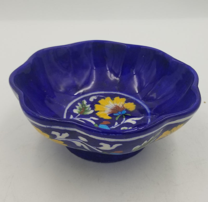 Blue Pottery Kangura Pot 6"