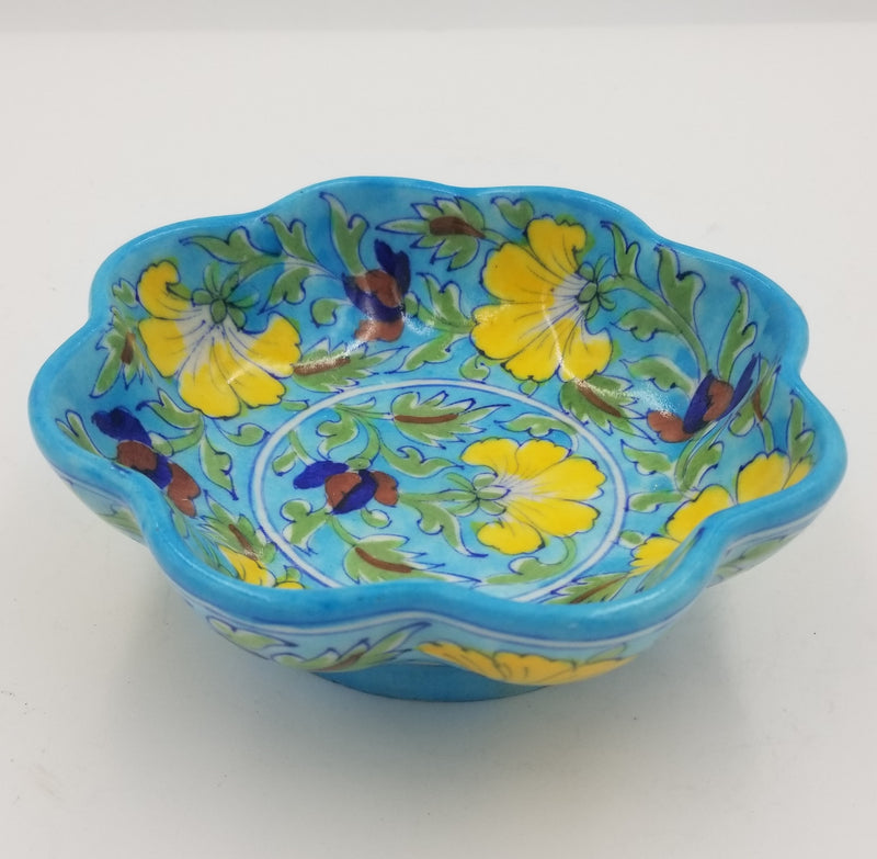 Blue Pottery Kangura Pot 8"