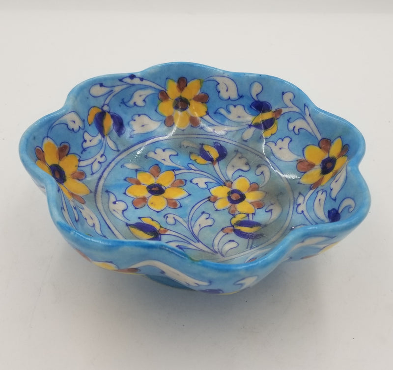 Blue Pottery Kangura Pot 8"