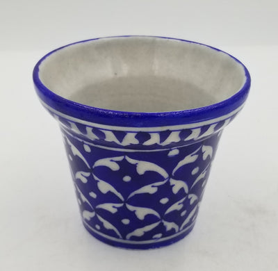 Blue Pottery Planter 4"