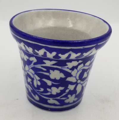 Blue Pottery Planter 4"