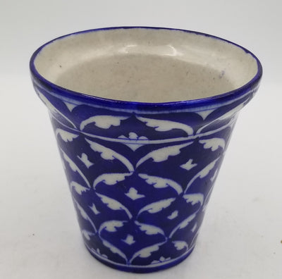 Blue Pottery Planter 6"