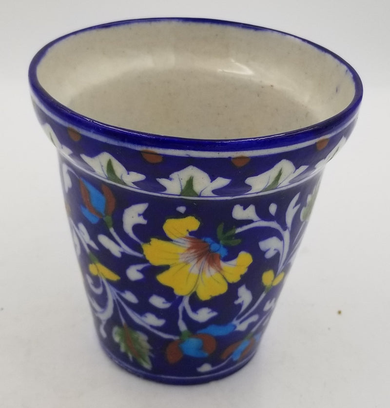 Blue Pottery Planter 6"