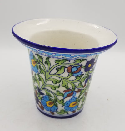 Blue Pottery Planter 8"