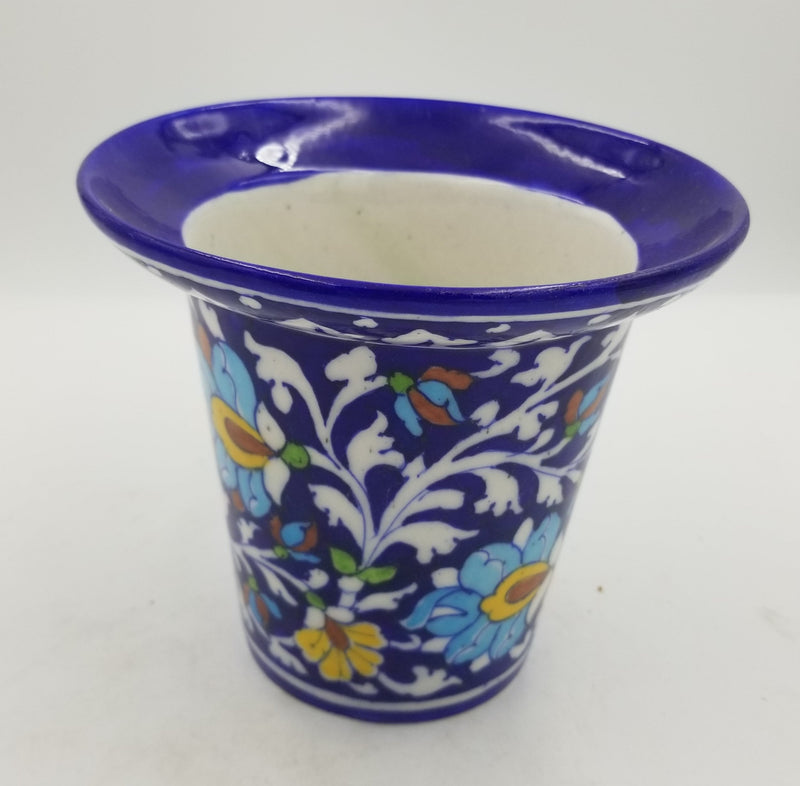 Blue Pottery Planter 8"