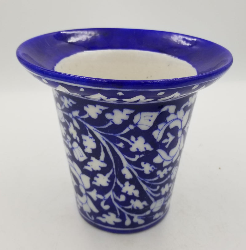 Blue Pottery Planter 8"