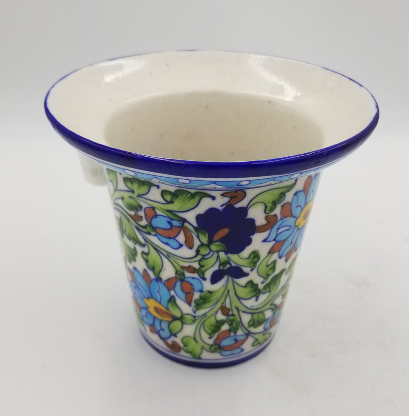 Blue Pottery Planter 8"