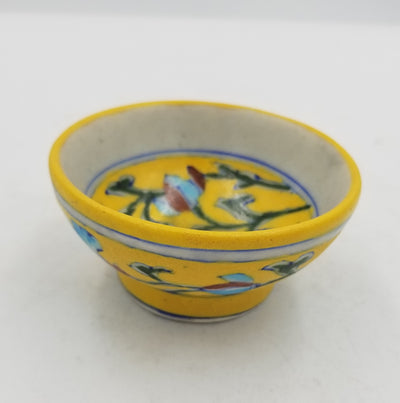 Blue Pottery Bowl 4"