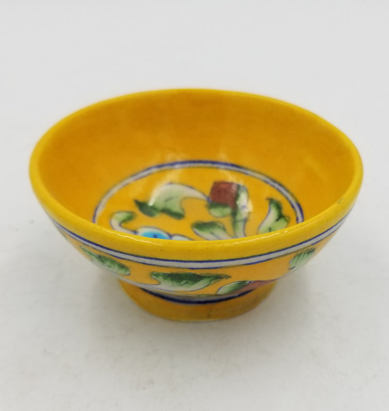 Blue Pottery Bowl 4"