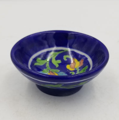 Blue Pottery Bowl 4"