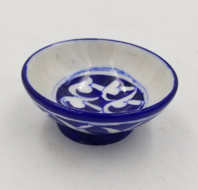 Blue Pottery Bowl 4"
