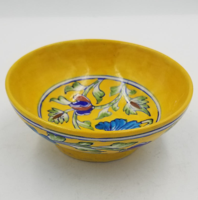 Blue Pottery Bowl 6"