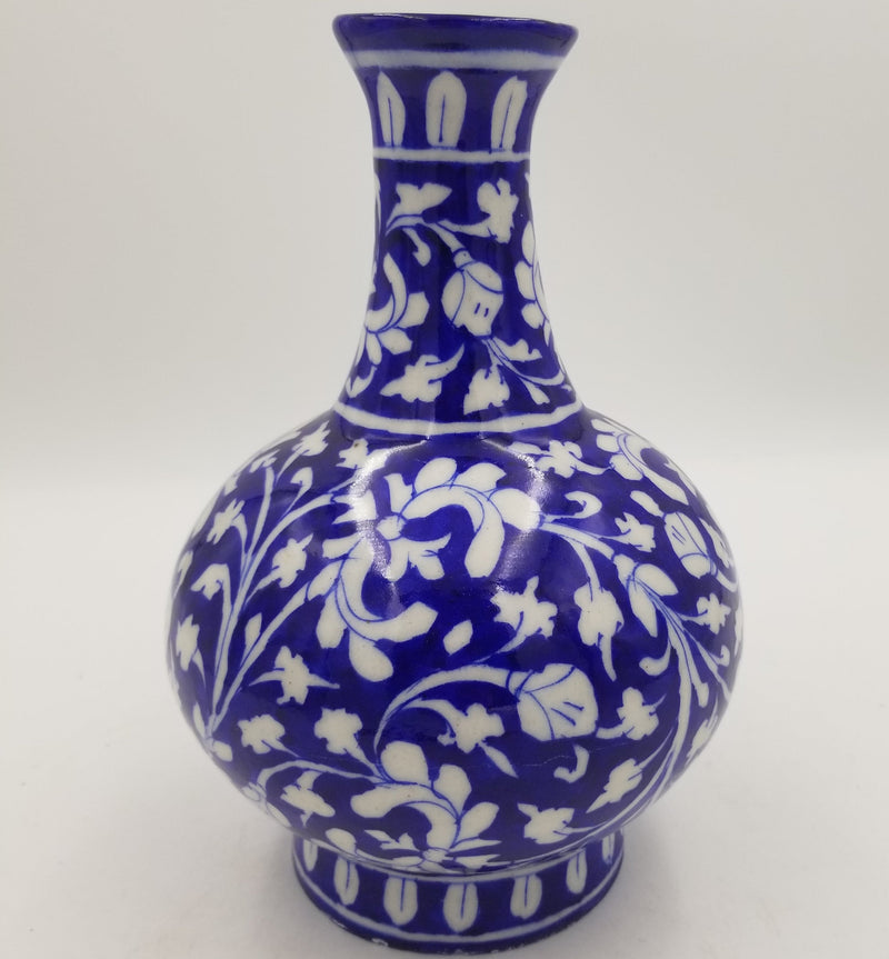 Blue Pottery Suri Jar 10"