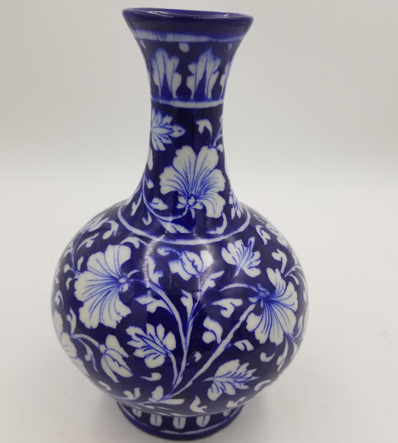 Blue Pottery Suri Jar 10"