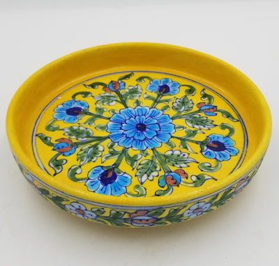 Blue Pottery Tray 8"