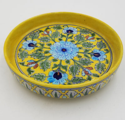 Blue Pottery Tray 8"