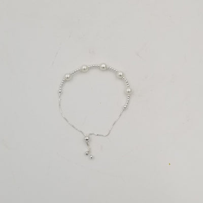 10" Long Semi Precious Pearl inspired Bracelet - BR102