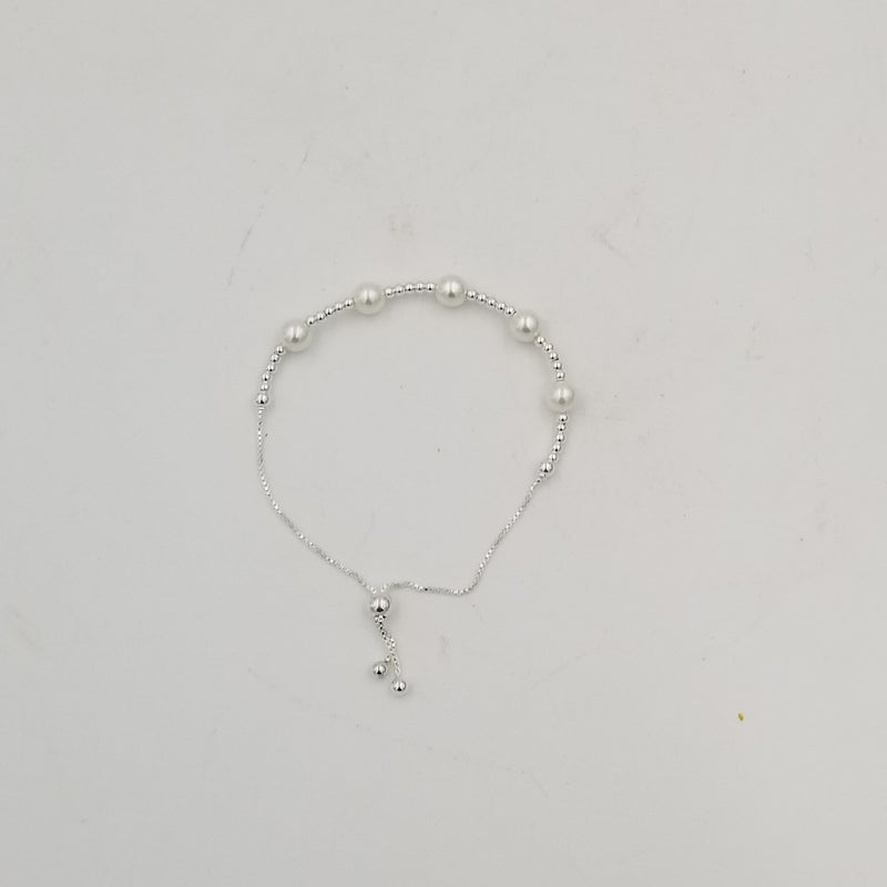 10" Long Semi Precious Pearl inspired Bracelet - BR102