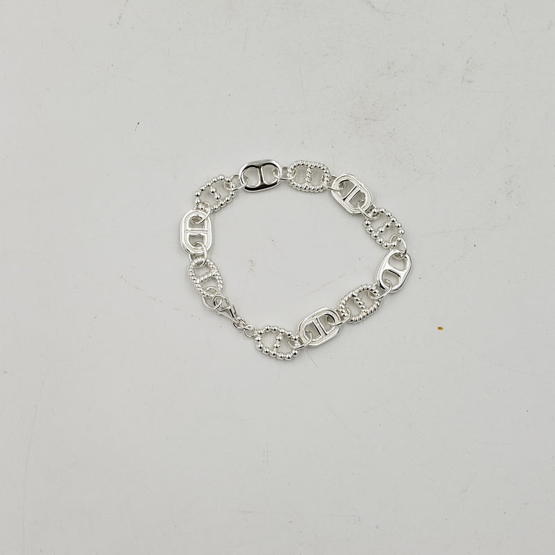 7.75" Long 999 Quality Silver Bracelet - BR110