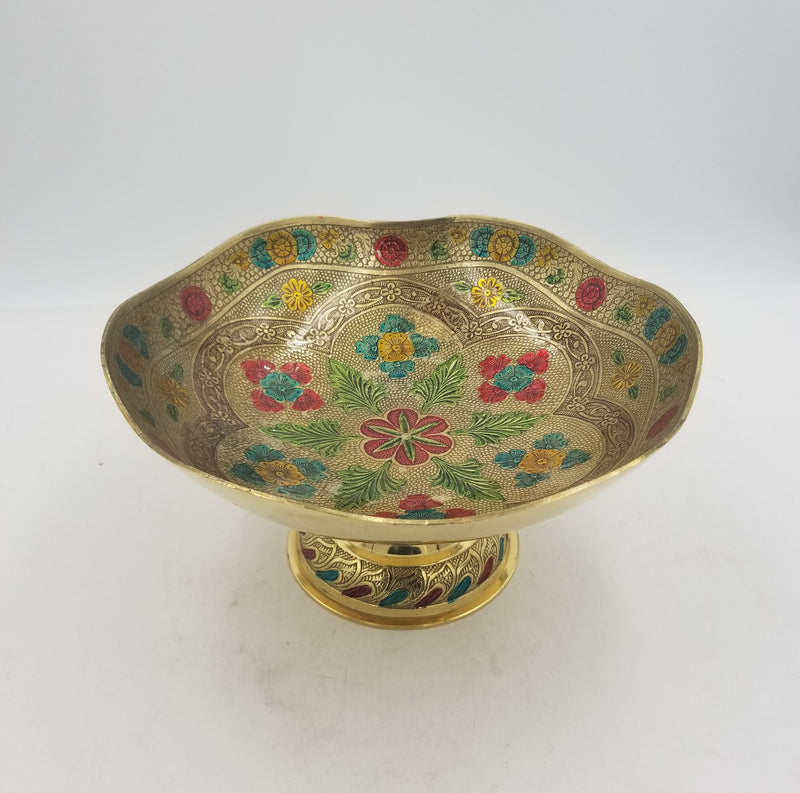 10" Brass Bowl Laherdar Mina EC