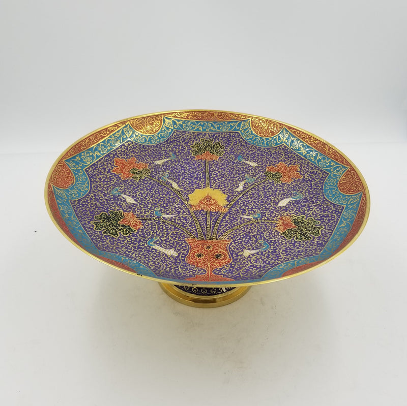 12" Brass Bowl Gamla Plate Mina